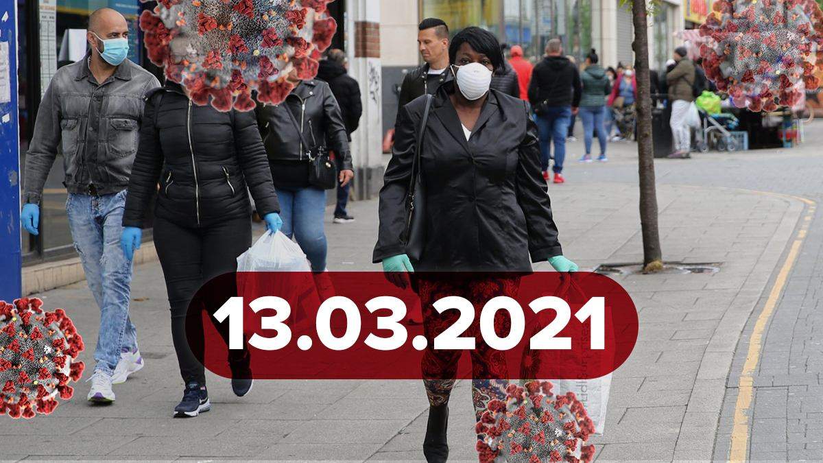 Коронавірус Україна, новини 13 березня 2021 – статистика Коронавірус Україна, новини 13 березня 2021 – статистика