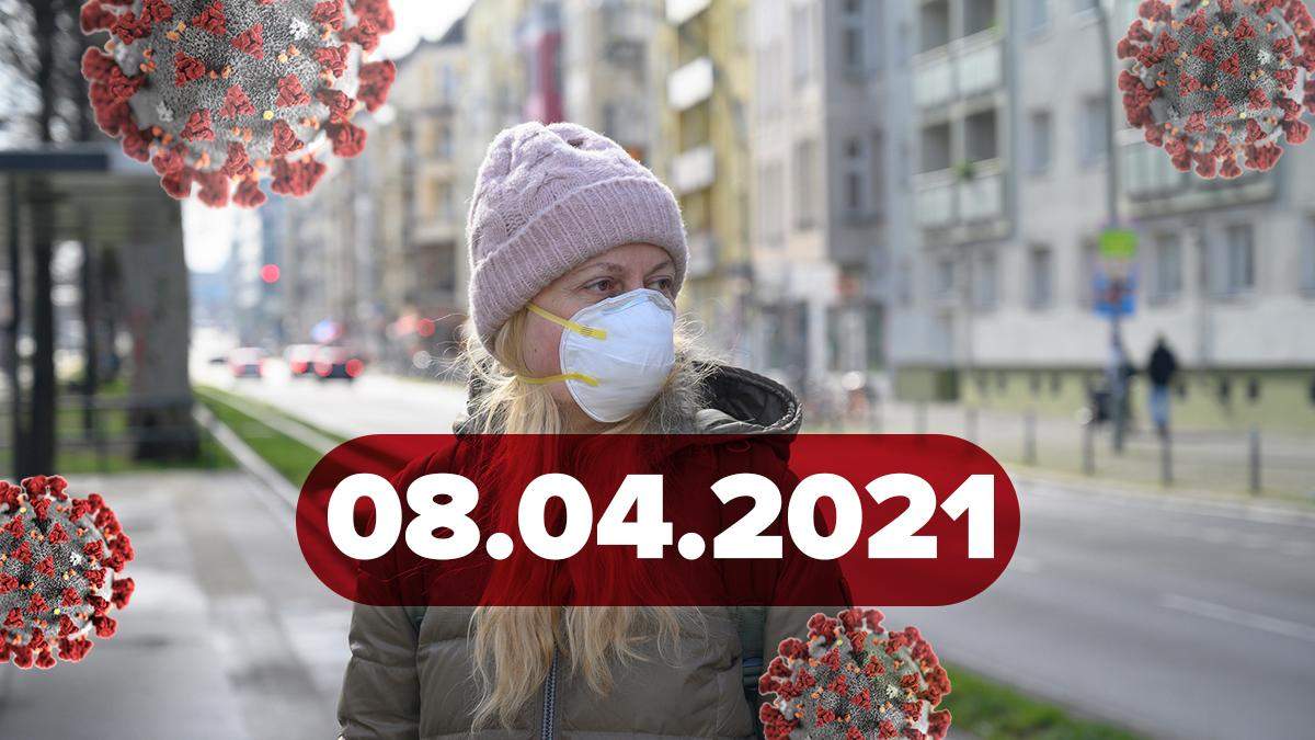 Коронавірус Україна, новини 8 квітня 2021 – статистика Коронавірус Україна, новини 8 квітня 2021 – статистика