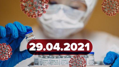 Новини про коронавірус 29 квітня: в Україні вперше 70 тисяч вакцинованих, заява ВООЗ