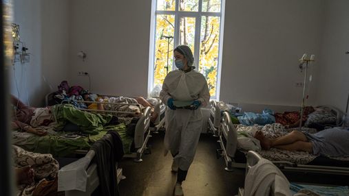 Коронавірус: за добу в Україні майже 21 тисяча хворих і 6 тисяч госпіталізацій