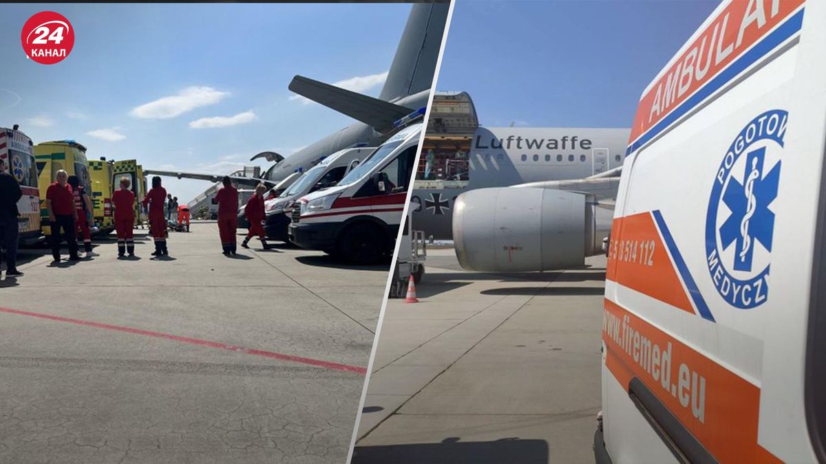"Летающий госпиталь" эвакуировал на лечение в Германию 30 тяжелораненых украинцев